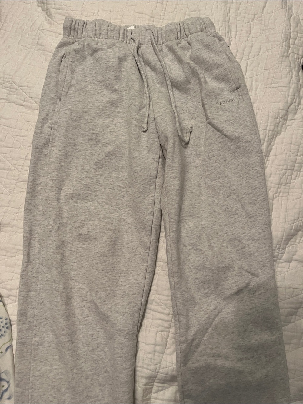 Garage wide leg sweat pants